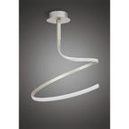 M4996 Nur Semi Flush 30W LED Dimmable Silver/Frosted Acrylic/Polished Chrome