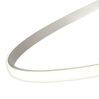 M4996 Nur Semi Flush 30W LED Dimmable Silver/Frosted Acrylic/Polished Chrome