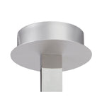 M4997 Nur Rectangular Semi Flush Tall 40W LED Dimmable Silver/Frosted Acrylic/Polished Chrome