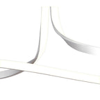 M4997 Nur Rectangular Semi Flush Tall 40W LED Dimmable Silver/Frosted Acrylic/Polished Chrome