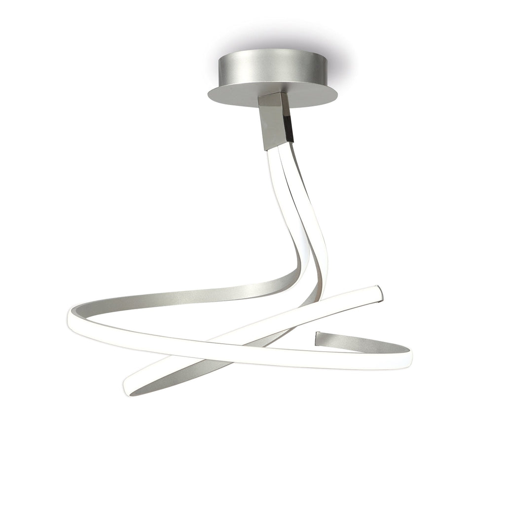 M4998 Nur Semi Flush 50W LED Dimmable Silver/Frosted Acrylic/Polished Chrome