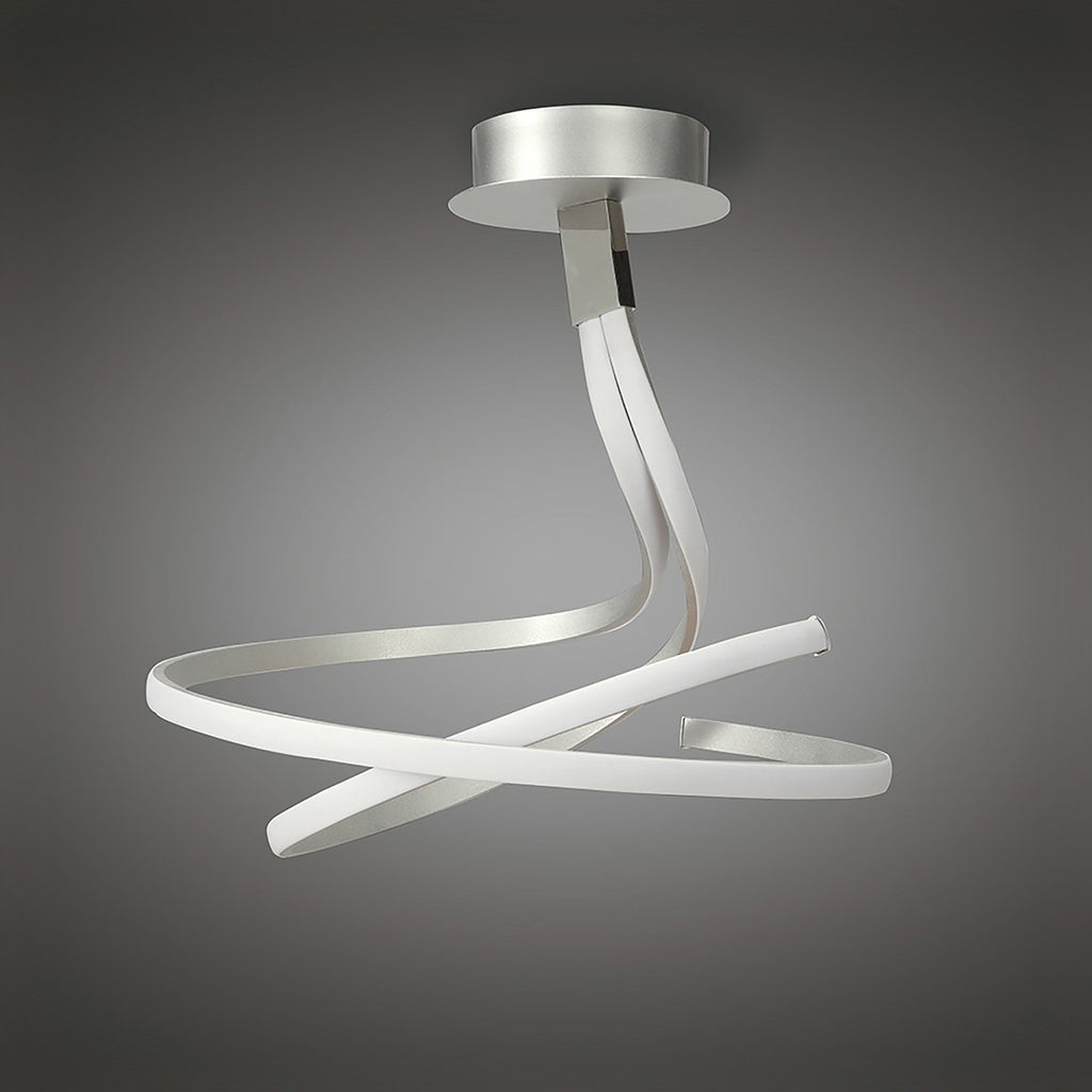 M4998 Nur Semi Flush 50W LED Dimmable Silver/Frosted Acrylic/Polished Chrome