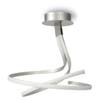 M4998 Nur Semi Flush 50W LED Dimmable Silver/Frosted Acrylic/Polished Chrome