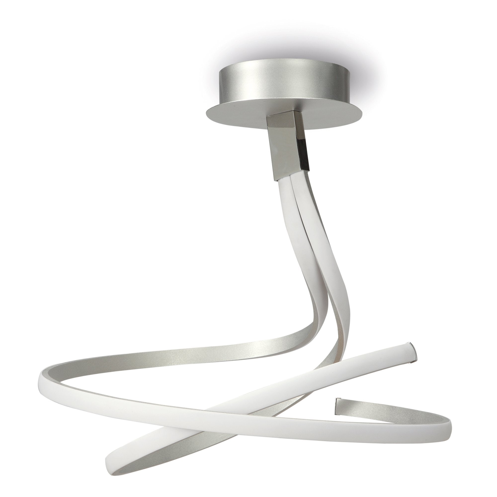 M4998 Nur Semi Flush 50W LED Dimmable Silver/Frosted Acrylic/Polished Chrome