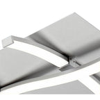 M4999 Nur Square Flush Ceiling 34W LED Dimmable Silver/Frosted Acrylic/Polished Chrome (S)