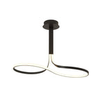 M5707 Nur Brown Oxide Rectangular Semi Flush Tall 40W LED Dimmable Brown Oxide/Frosted Acrylic