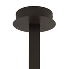 M5707 Nur Brown Oxide Rectangular Semi Flush Tall 40W LED Dimmable Brown Oxide/Frosted Acrylic