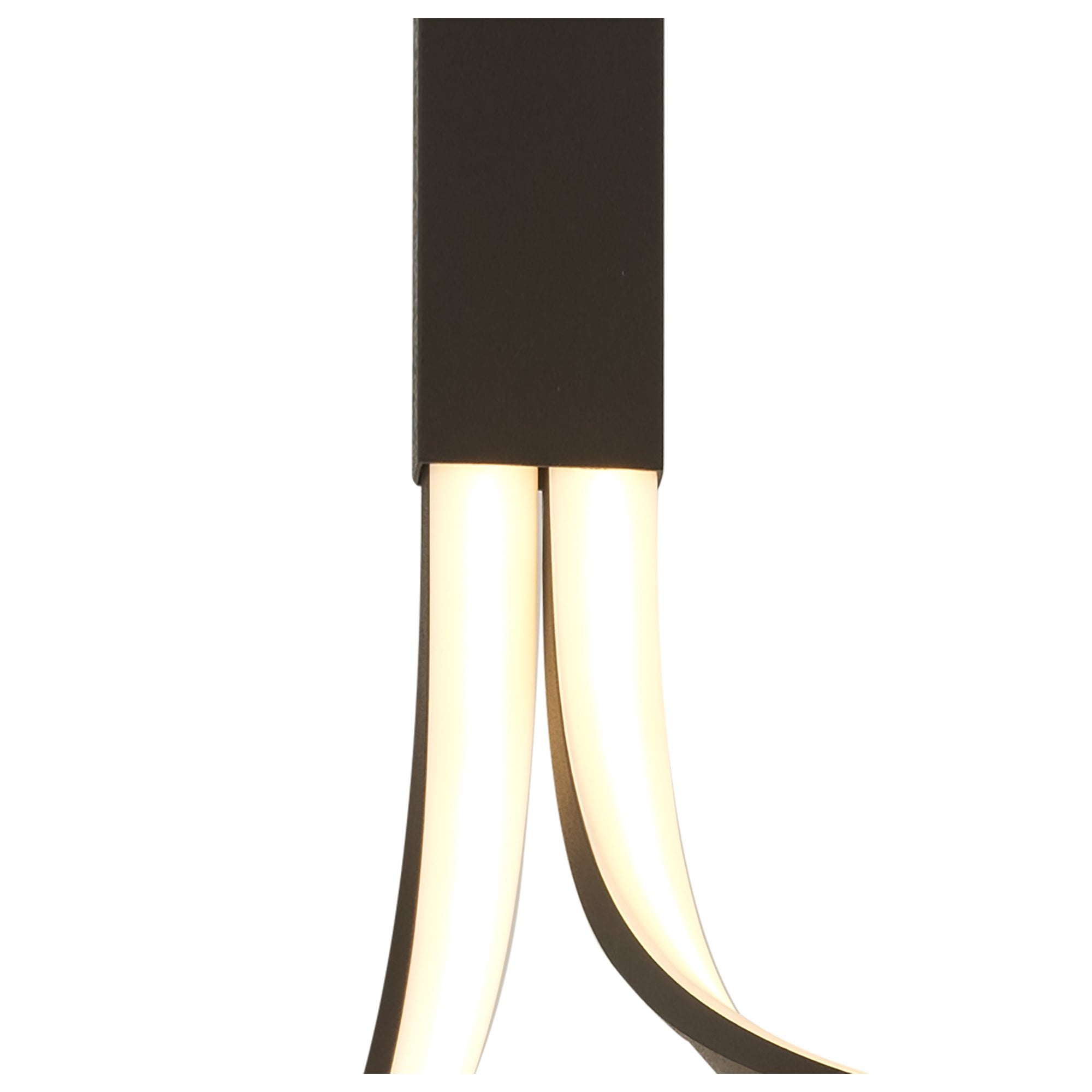 M5707 Nur Brown Oxide Rectangular Semi Flush Tall 40W LED Dimmable Brown Oxide/Frosted Acrylic