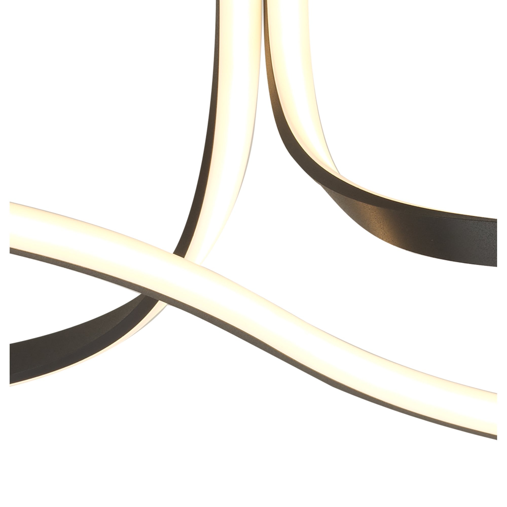 M5707 Nur Brown Oxide Rectangular Semi Flush Tall 40W LED Dimmable Brown Oxide/Frosted Acrylic