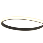 M5707 Nur Brown Oxide Rectangular Semi Flush Tall 40W LED Dimmable Brown Oxide/Frosted Acrylic