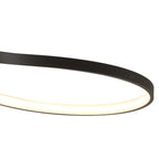 M5707 Nur Brown Oxide Rectangular Semi Flush Tall 40W LED Dimmable Brown Oxide/Frosted Acrylic