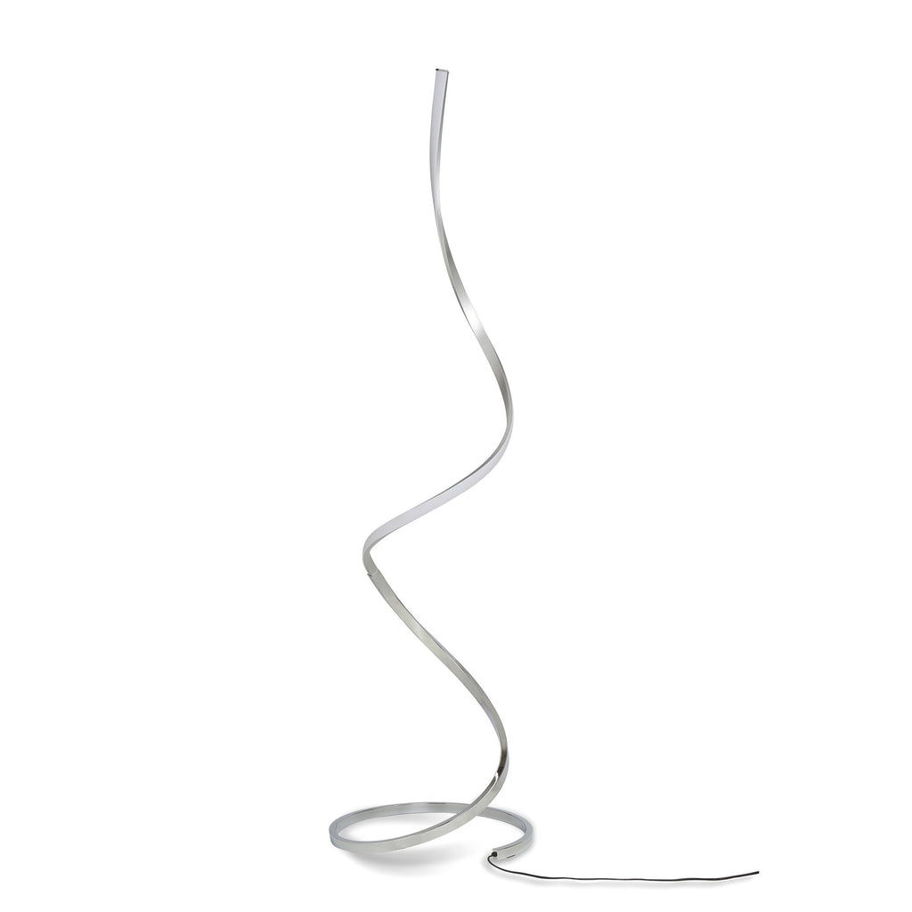 M5001 Nur XL Floor Lamp 20W LED Dimmable Silver/Frosted Acrylic/Polished Chrome