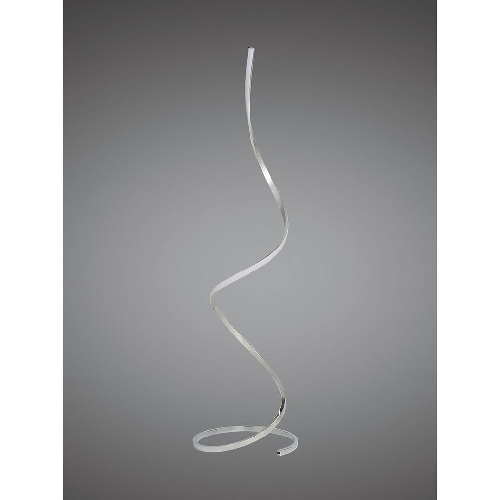 M5001 Nur XL Floor Lamp 20W LED Dimmable Silver/Frosted Acrylic/Polished Chrome