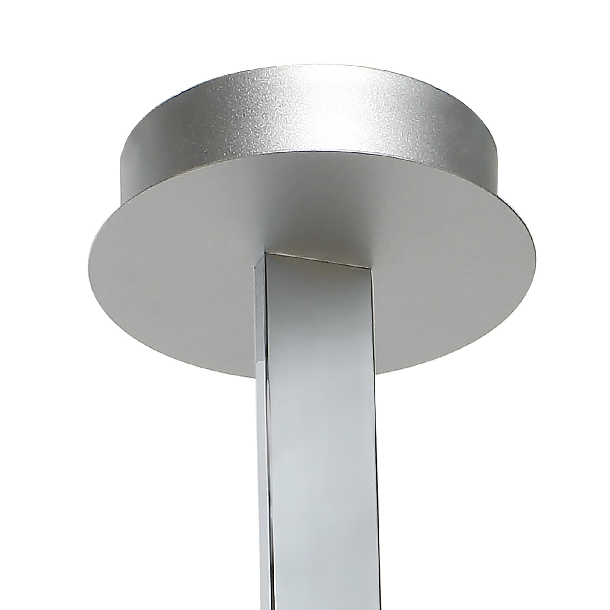 M5002 Nur XL Rectangular Semi Flush 50W LED Silver/Frosted Acrylic/Polished Chrome