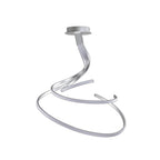 M5003 Nur XL Semi Flush 80W LED Silver/Frosted Acrylic/Polished Chrome
