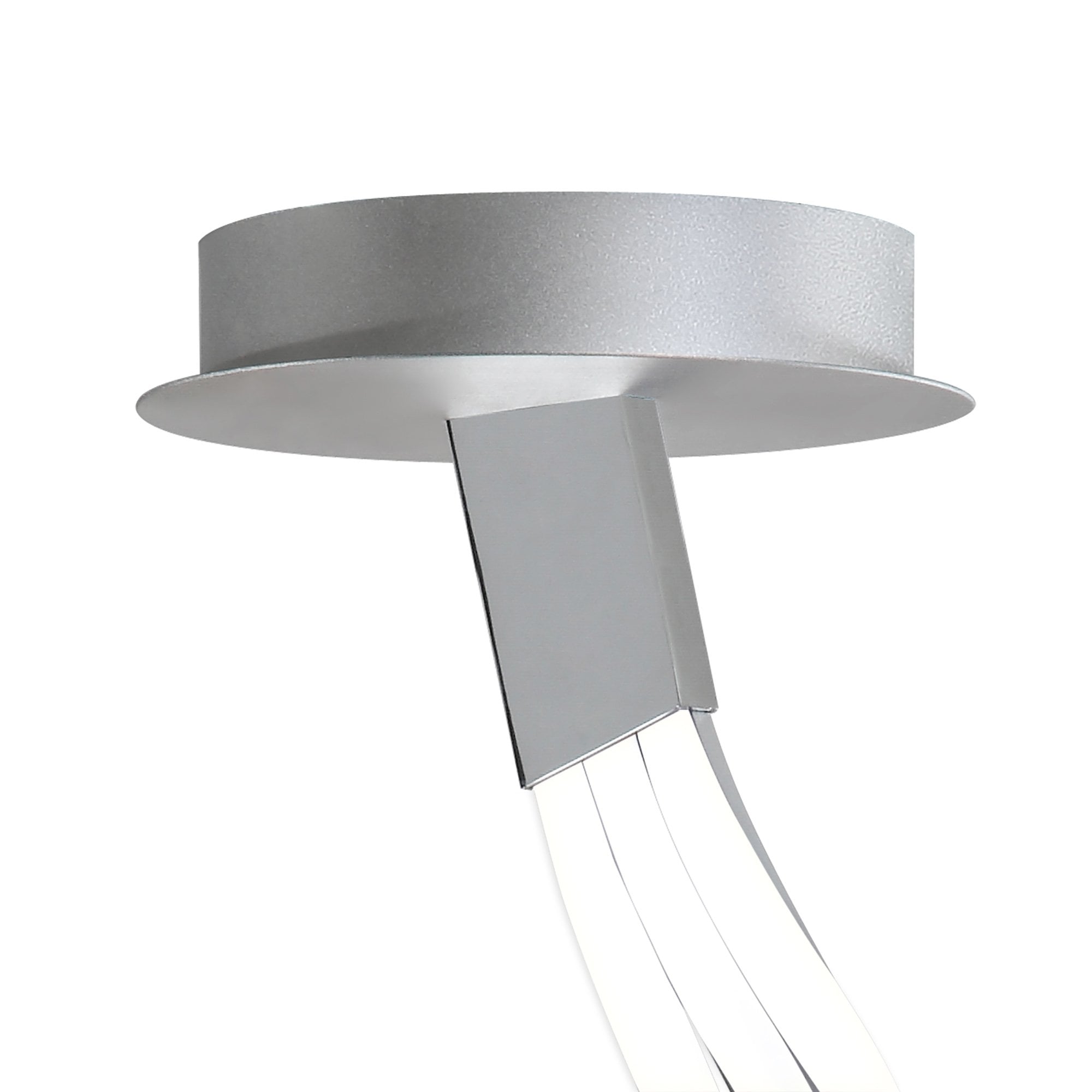 M5003 Nur XL Semi Flush 80W LED Silver/Frosted Acrylic/Polished Chrome