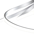 M5003 Nur XL Semi Flush 80W LED Silver/Frosted Acrylic/Polished Chrome