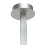 M5820 Nur XL Rectangular Semi Flush 50W LED Dimmable Silver/Frosted Acrylic/Polished Chrome