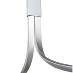 M5820 Nur XL Rectangular Semi Flush 50W LED Dimmable Silver/Frosted Acrylic/Polished Chrome