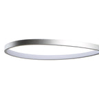 M5820 Nur XL Rectangular Semi Flush 50W LED Dimmable Silver/Frosted Acrylic/Polished Chrome