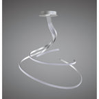 M5821 Nur XL Semi Flush 80W LED Dimmable Silver/Frosted Acrylic/Polished Chrome