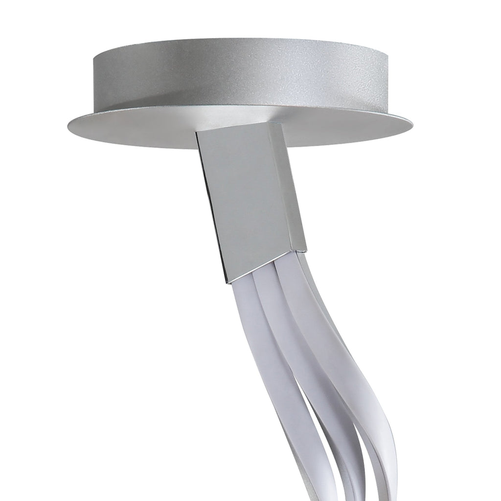 M5821 Nur XL Semi Flush 80W LED Dimmable Silver/Frosted Acrylic/Polished Chrome