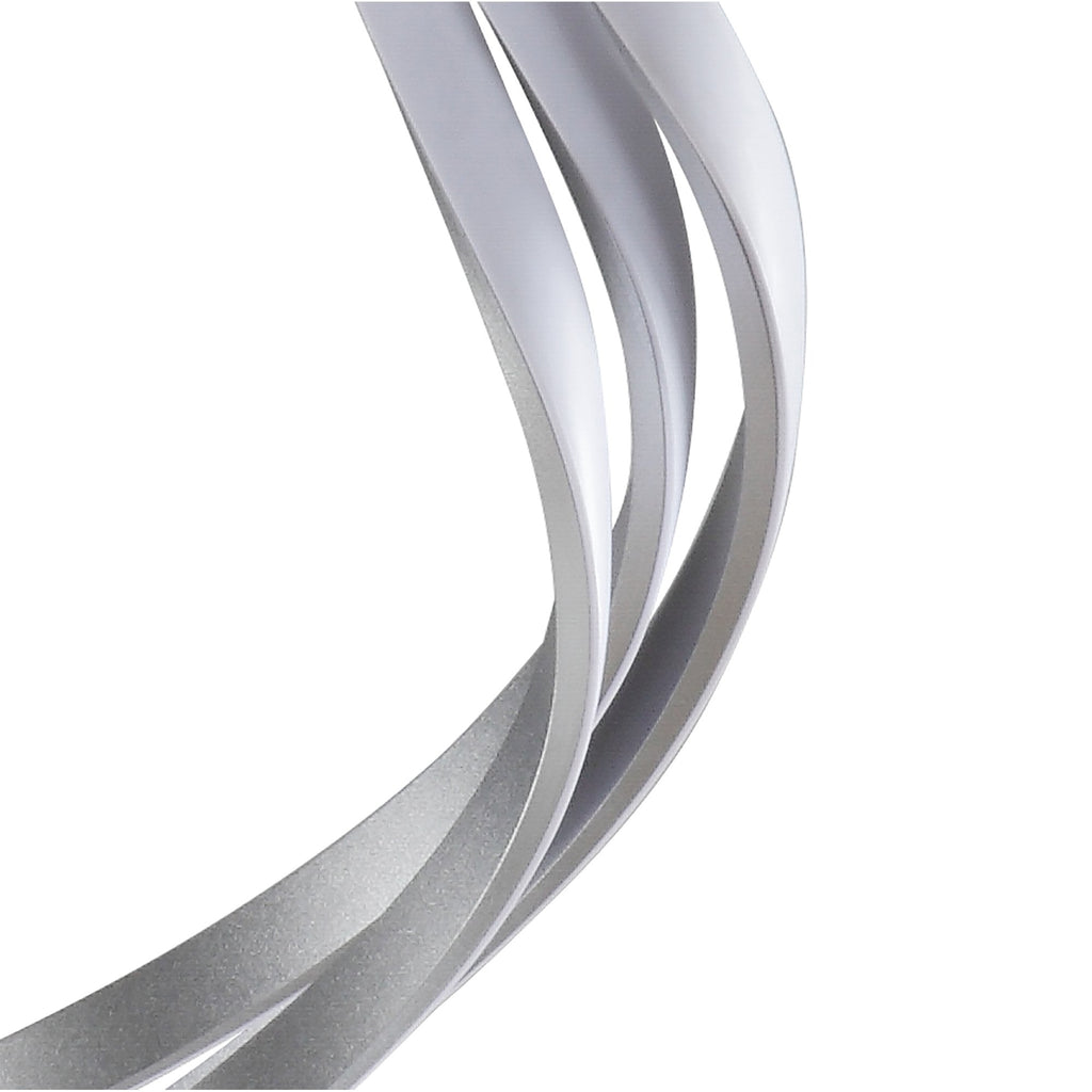 M5821 Nur XL Semi Flush 80W LED Dimmable Silver/Frosted Acrylic/Polished Chrome