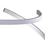 M5821 Nur XL Semi Flush 80W LED Dimmable Silver/Frosted Acrylic/Polished Chrome