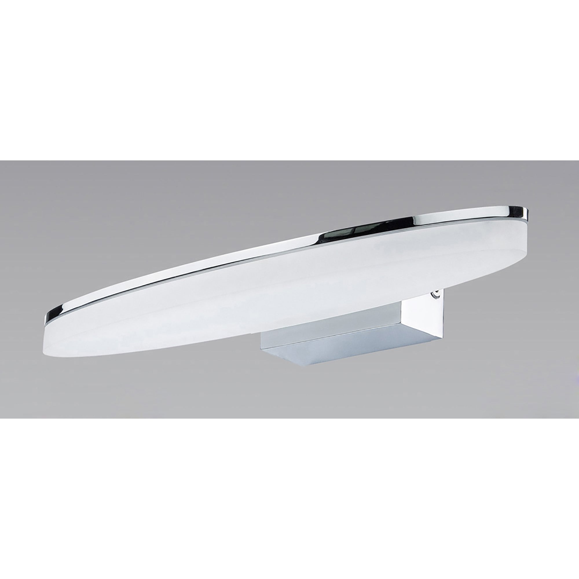M8241/1 Ola Bathroom Wall Lamp 6W LED Oval Polished Chrome/Frosted Acrylic