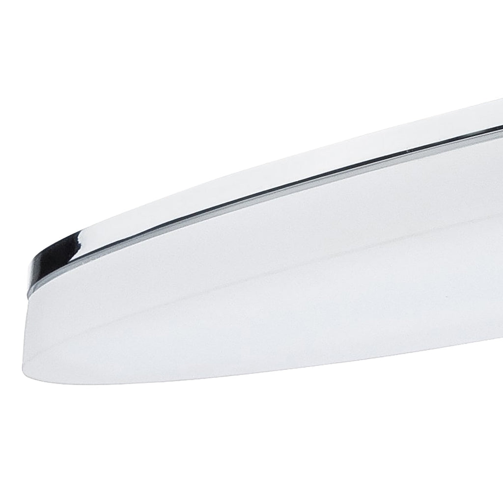 M8241/1 Ola Bathroom Wall Lamp 6W LED Oval Polished Chrome/Frosted Acrylic