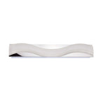M8243/1 Ola Bathroom Wall Lamp 7W LED Large Wave Polished Chrome/Frosted Acrylic