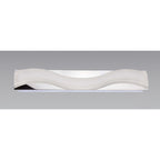 M8243/1 Ola Bathroom Wall Lamp 7W LED Large Wave Polished Chrome/Frosted Acrylic
