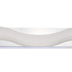 M8243/1 Ola Bathroom Wall Lamp 7W LED Large Wave Polished Chrome/Frosted Acrylic