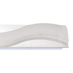 M8243/1 Ola Bathroom Wall Lamp 7W LED Large Wave Polished Chrome/Frosted Acrylic