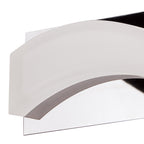 M8242/1 Ola Bathroom Wall Lamp 5W LED Small Wave Polished Chrome/Frosted Acrylic