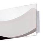 M8242/1 Ola Bathroom Wall Lamp 5W LED Small Wave Polished Chrome/Frosted Acrylic