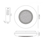 M6236 Opera Flush Fitting 52cm Round 40W LED White Remote Control