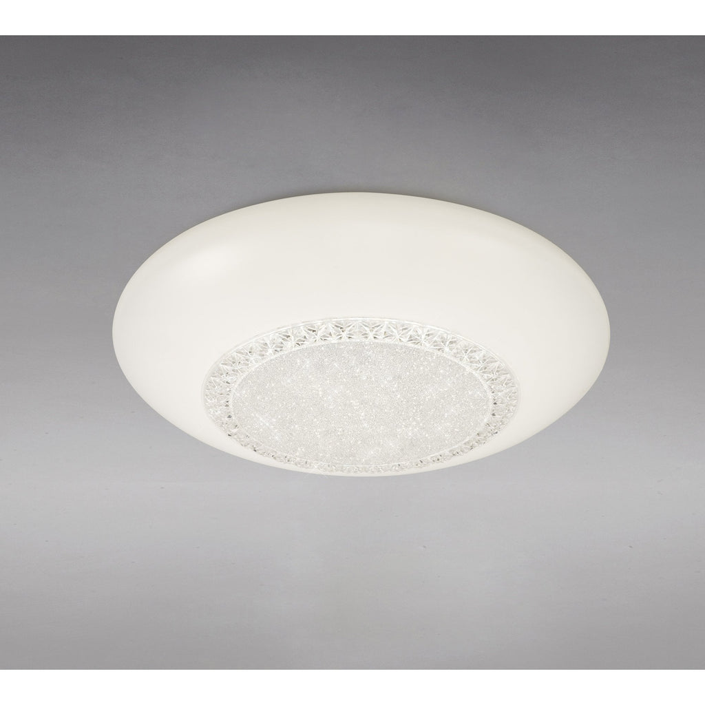 M6235 Opera Flush Fitting 41cm Round 24W LED White Remote Control