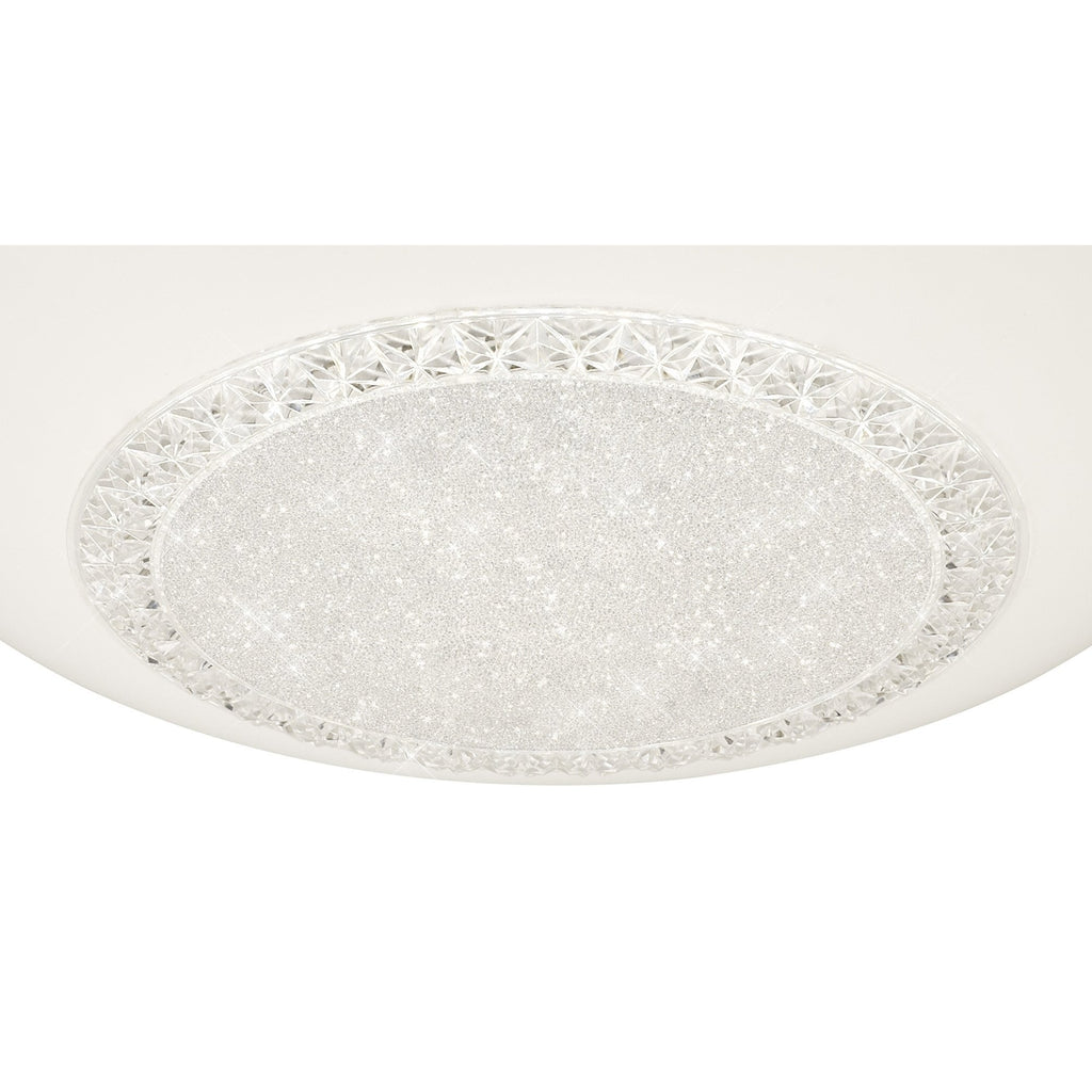 M6235 Opera Flush Fitting 41cm Round 24W LED White Remote Control
