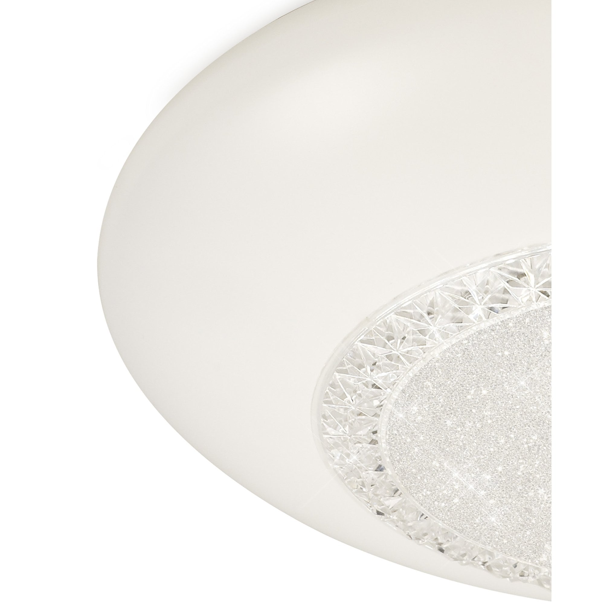 M6235 Opera Flush Fitting 41cm Round 24W LED White Remote Control