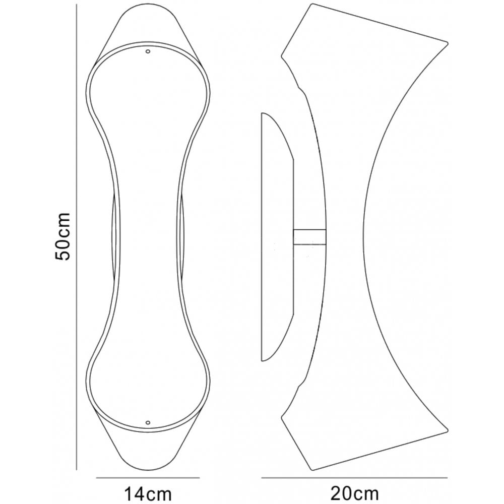 M1544/PU Ora Wall Lamp 2 Light E27 Gloss Purple/White Acrylic/Polished Chrome