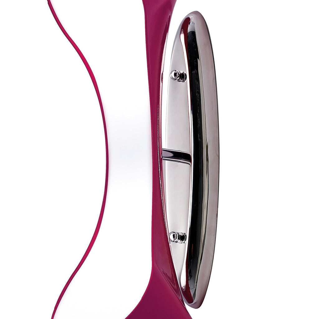 M1544/PU Ora Wall Lamp 2 Light E27 Gloss Purple/White Acrylic/Polished Chrome
