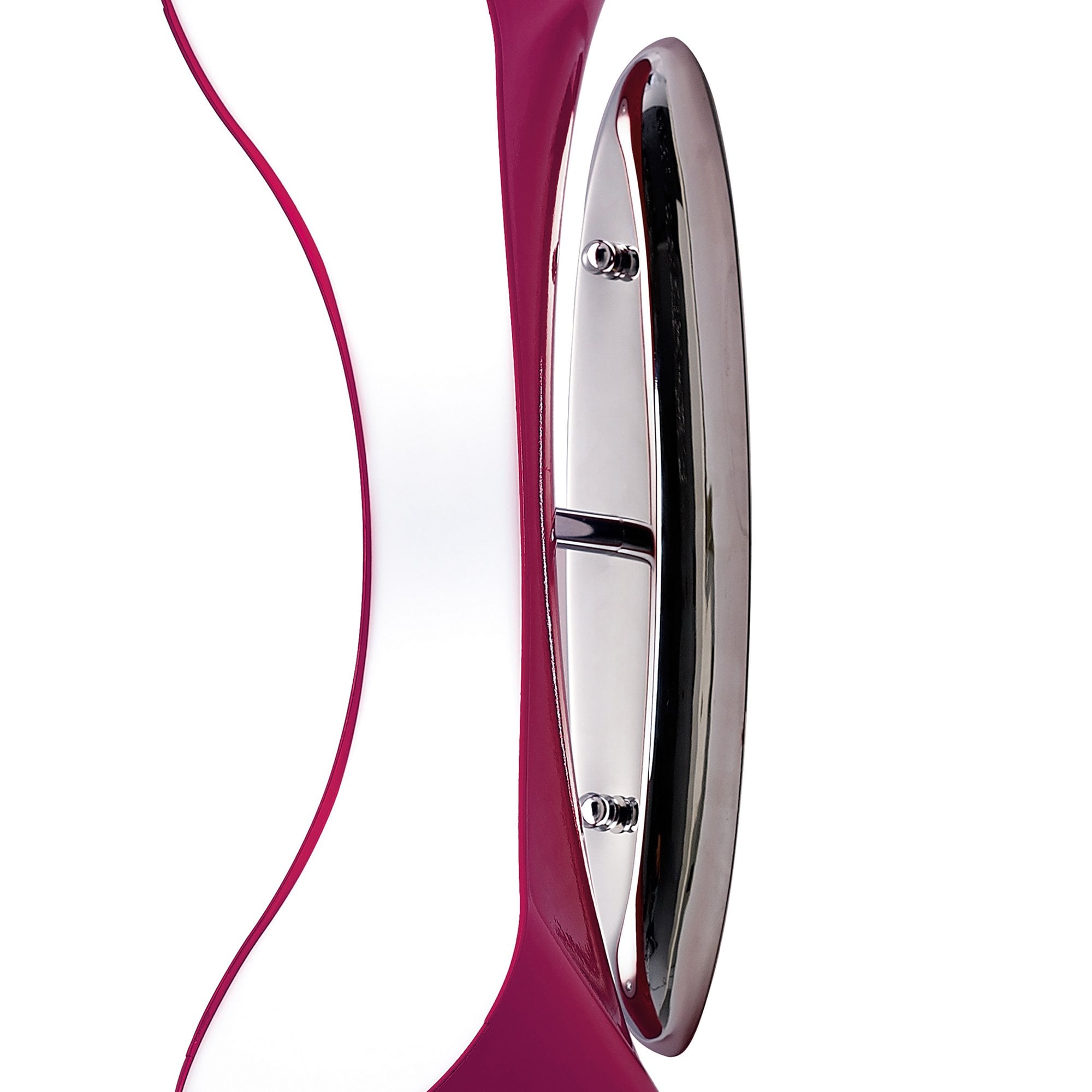 M1544/PU Ora Wall Lamp 2 Light E27 Gloss Purple/White Acrylic/Polished Chrome