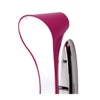 M1544/PU Ora Wall Lamp 2 Light E27 Gloss Purple/White Acrylic/Polished Chrome