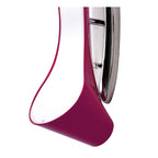 M1544/PU Ora Wall Lamp 2 Light E27 Gloss Purple/White Acrylic/Polished Chrome