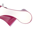 M1545/PU Ora Rectangular Ceiling 2 Arm 4 Light E27 Gloss Purple/White Acrylic/Polished Chrome