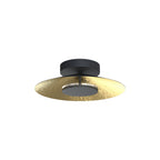 M8127 Orion Ceiling 40cm Round 20W LED Gold Leaf/Black