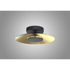M8127 Orion Ceiling 40cm Round 20W LED Gold Leaf/Black