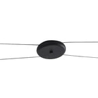 M7307 Orion 4 Light Linear Pendant 32W LED Black /Antique Brass
