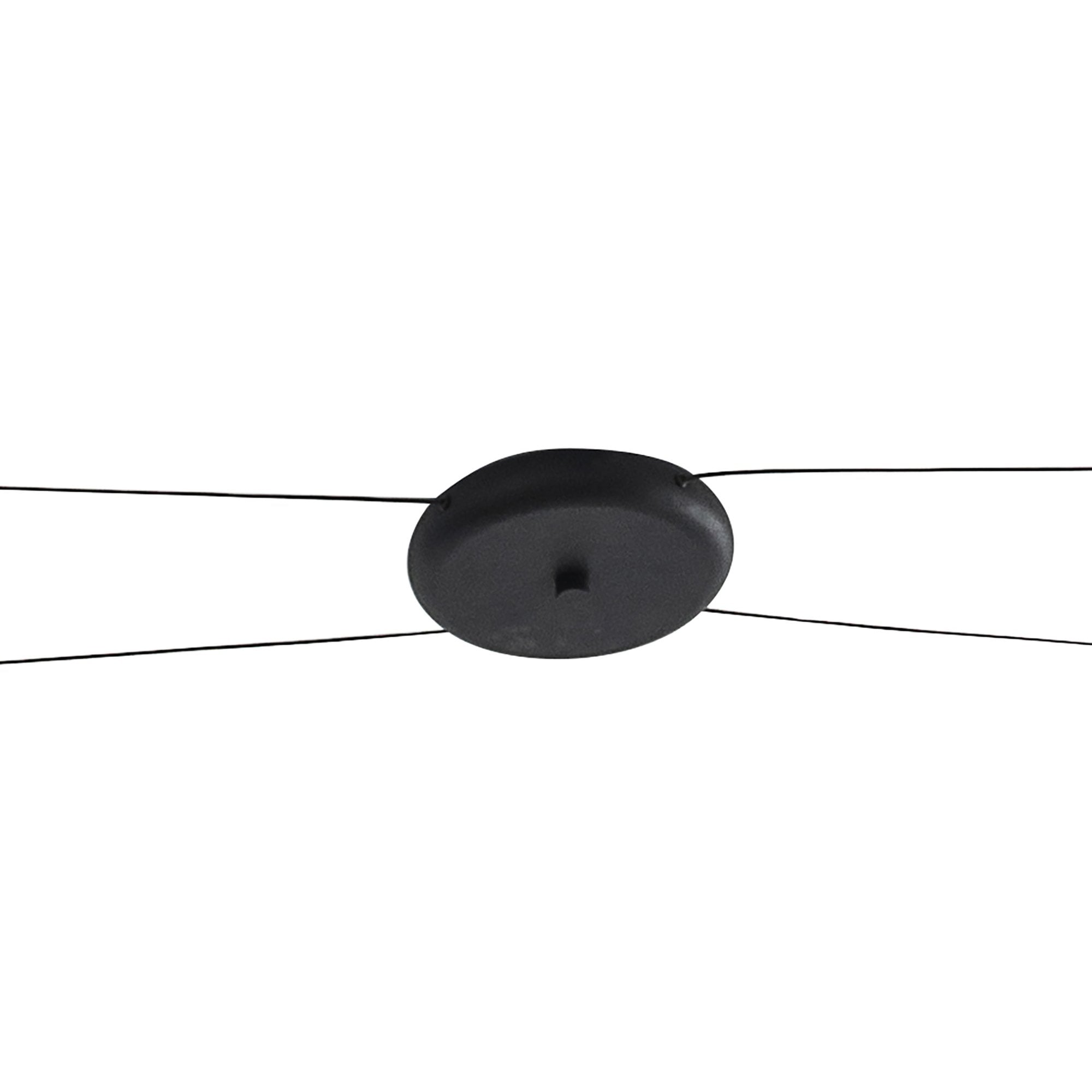M7307 Orion 4 Light Linear Pendant 32W LED Black /Antique Brass